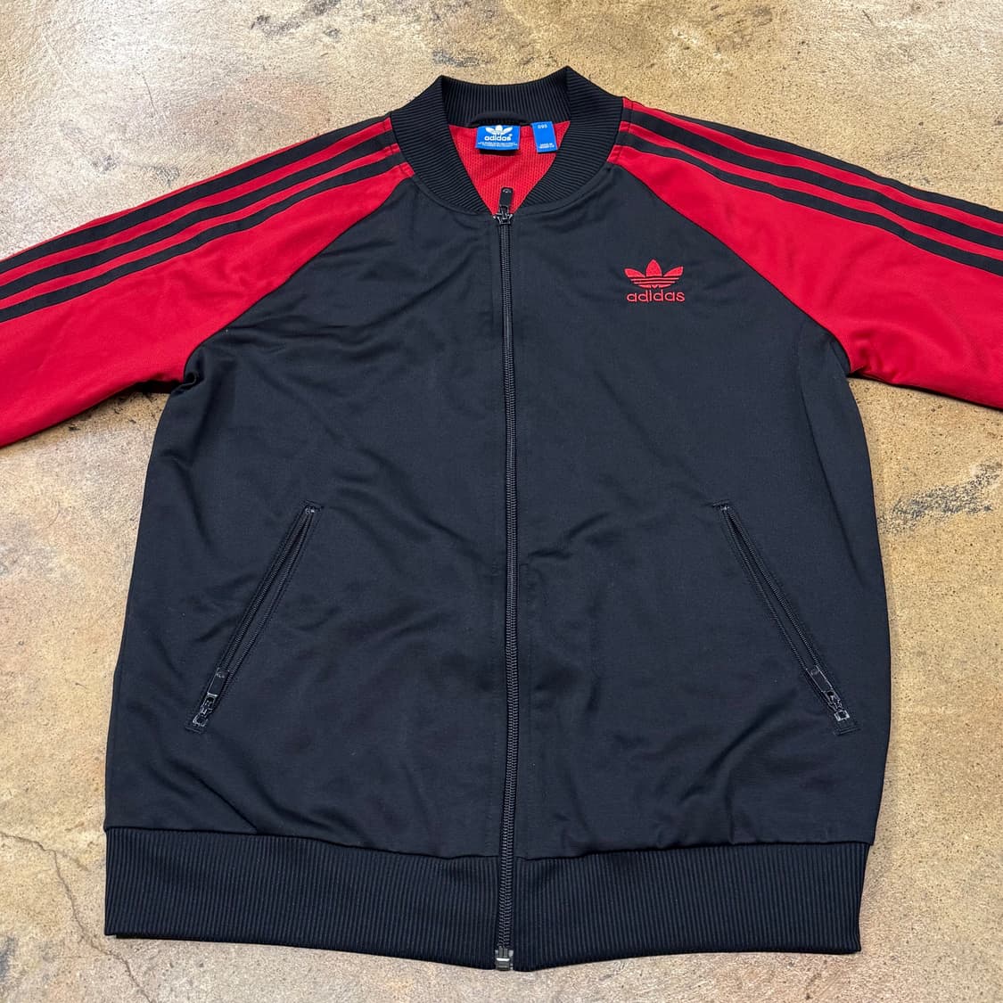 검빨 블랙 레드 파이어버드 레이스 백로고 트랙탑 져지 상품이미지3