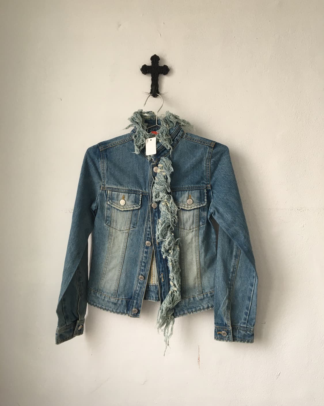 Fringe point denim jacket 상품이미지2