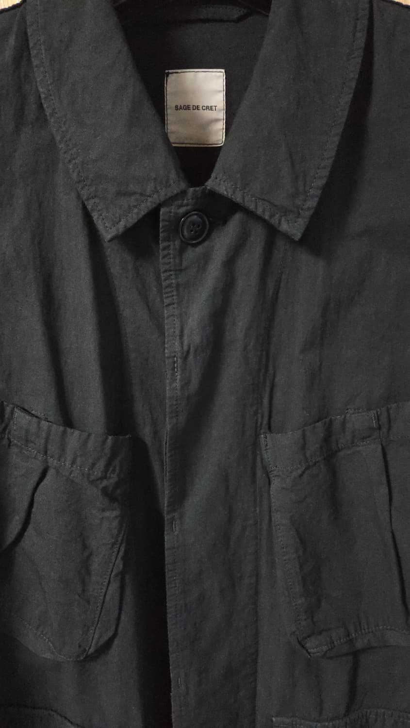 (착샷) 사쥬드크레 햄프 밀리터리 퍼티그 bdu 자켓 상품이미지2