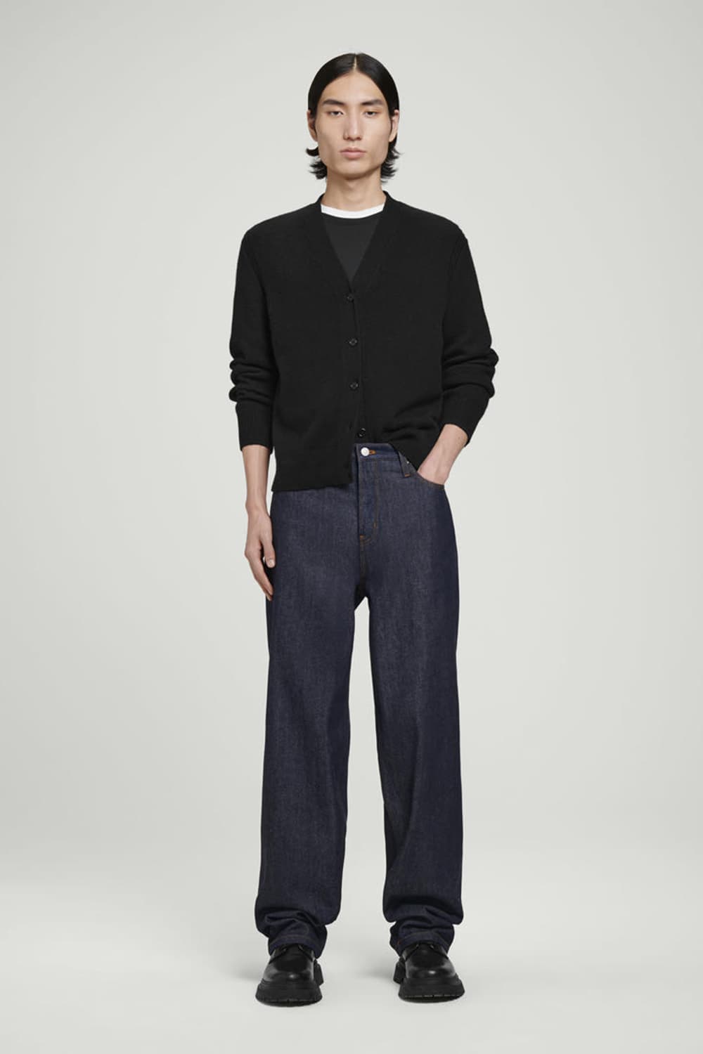 [33] COS rider 셀비지 와이드 레그 진 상품이미지1