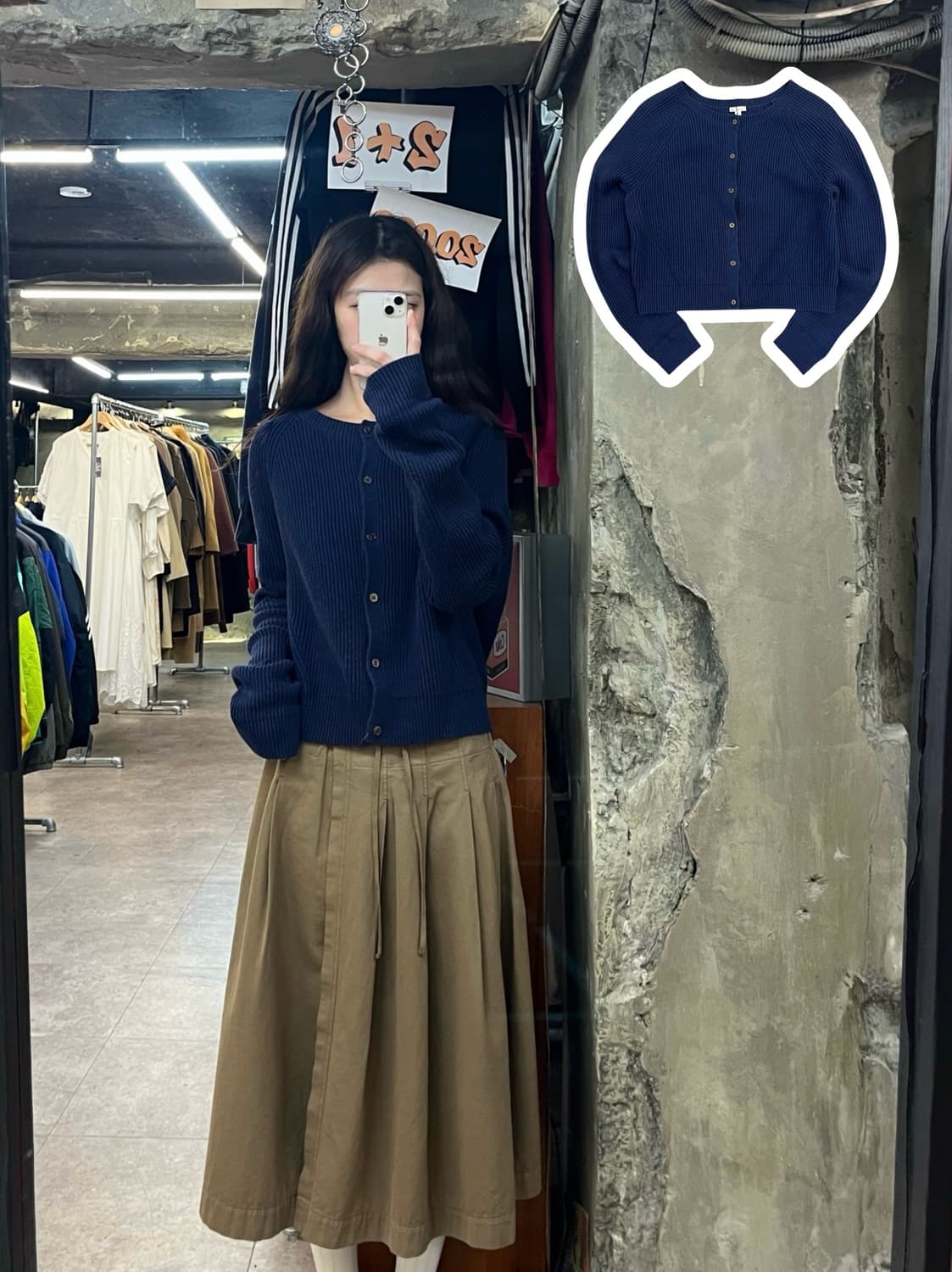 갭 가디건 네이비 XL #csz3761 상품이미지1