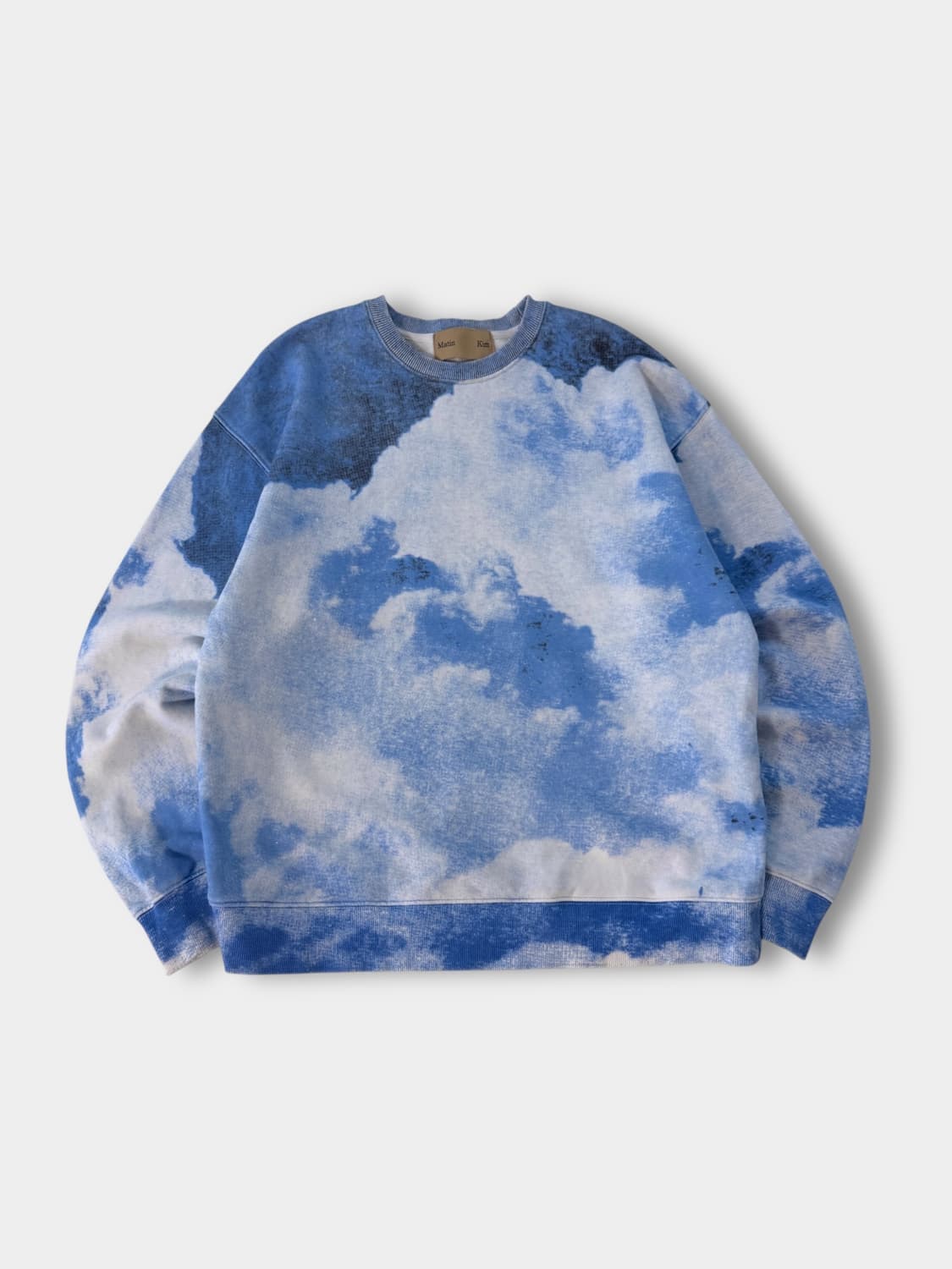 마뗑킴 루즈핏 클라우드 프린트 스웻 맨투맨 상품이미지1