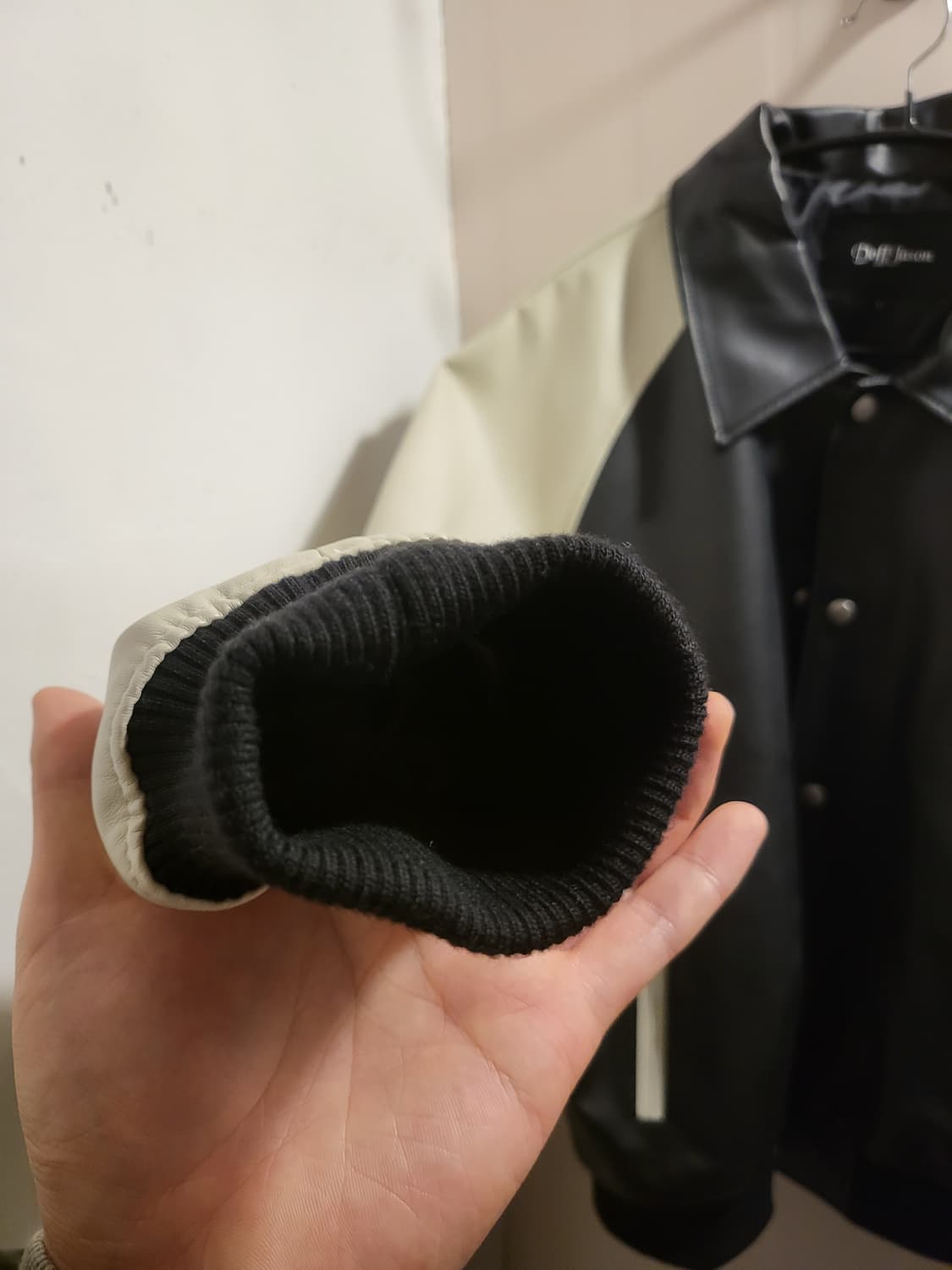 [L]도프제이슨 바시티 가죽 자켓 상품이미지4