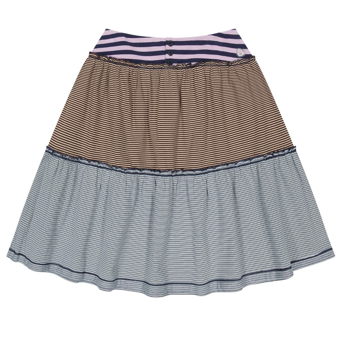 코이세이오 COLORED STRIPE MIDI SKIRT PURPLE 상품이미지1
