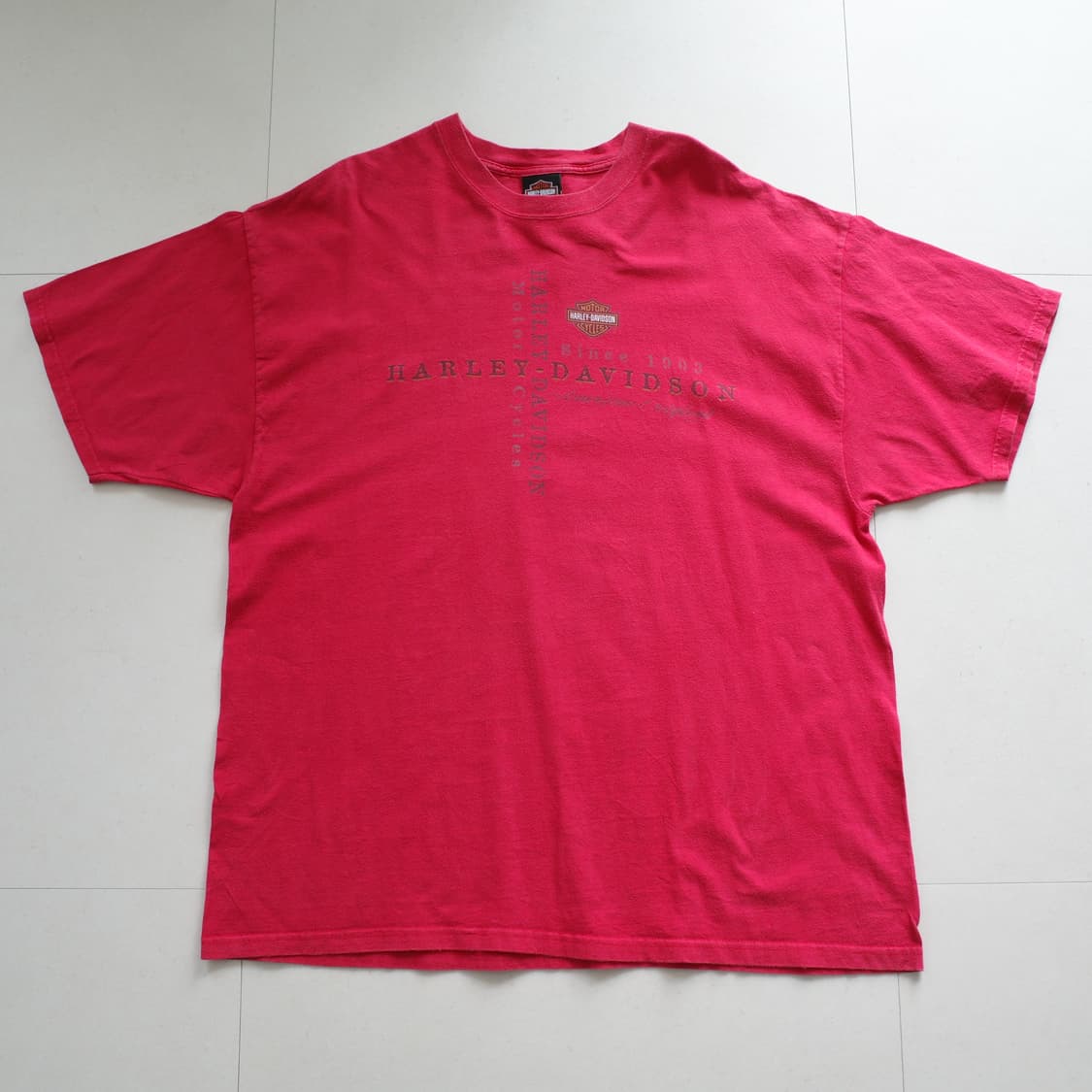 00s 할리데이비슨 MADE IN USA 프린팅 반팔티 2XL 상품이미지2