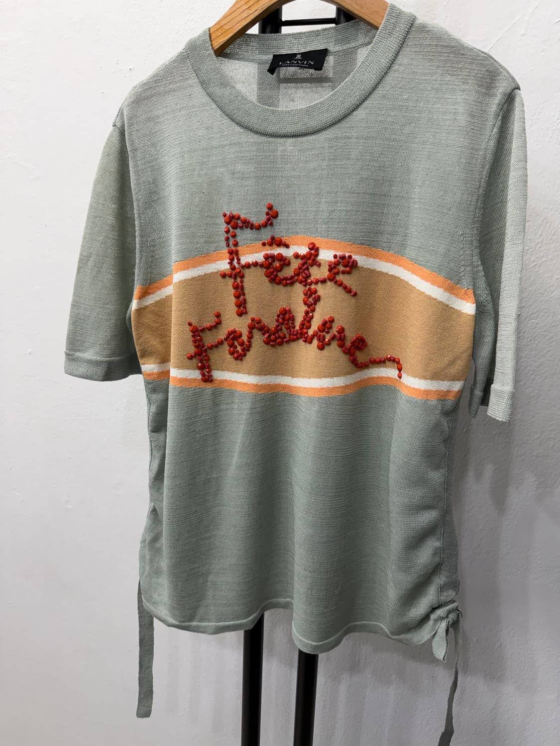 정품) LANVIN 랑방 한섬 비즈장식 니트 90 상품이미지3