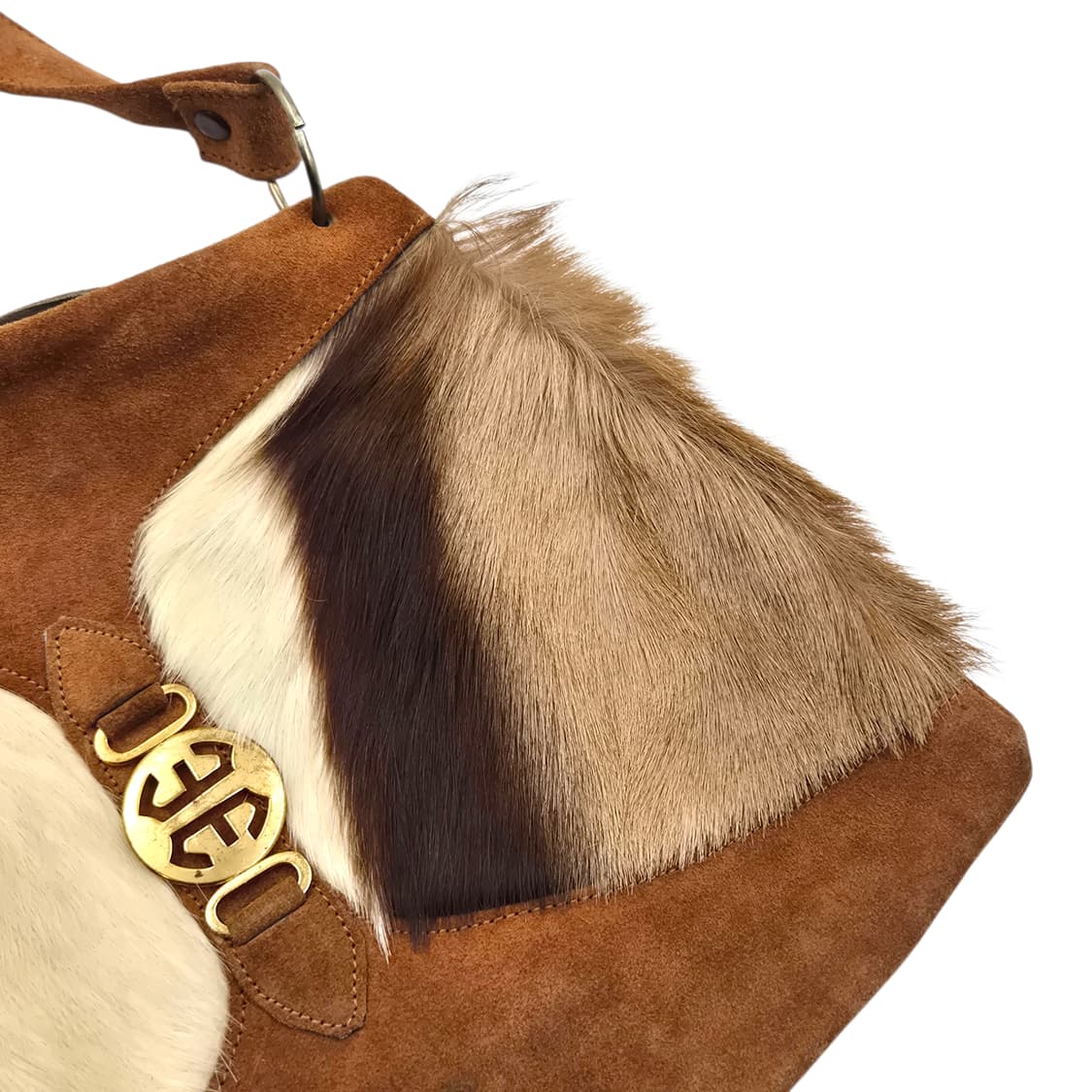 70s 핸드메이드 리얼 송치 스웨이드 숄더백 상품이미지3