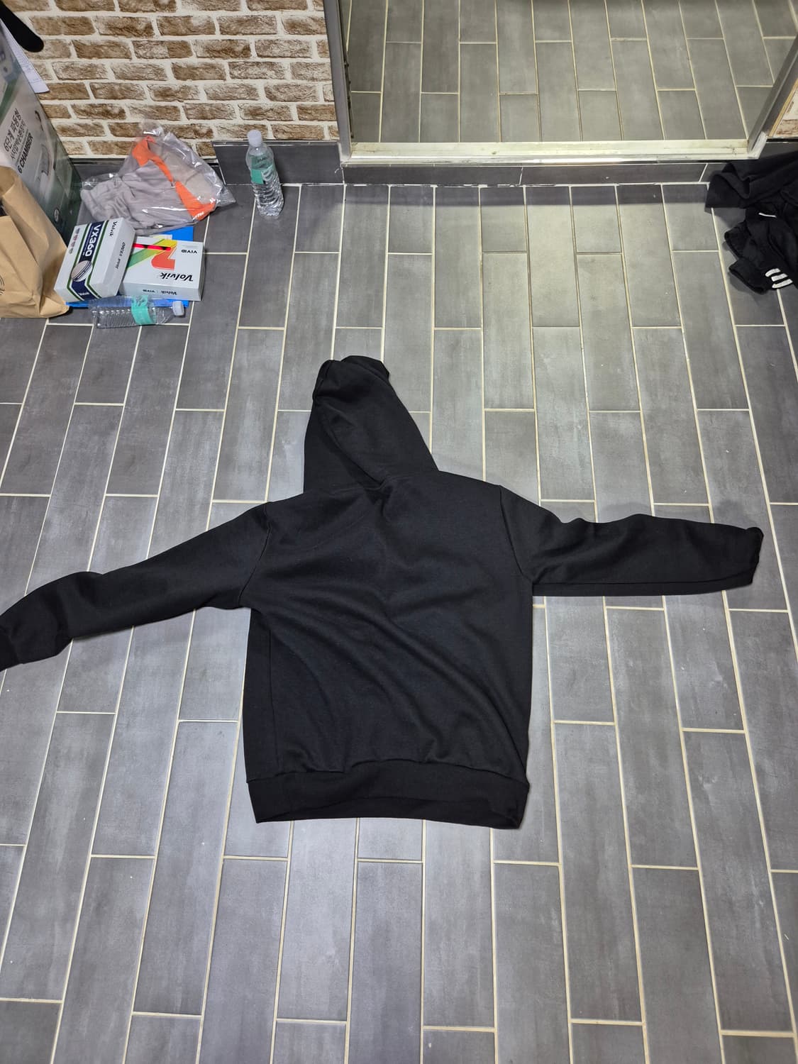 라코스테 검정 후드티 상품이미지2