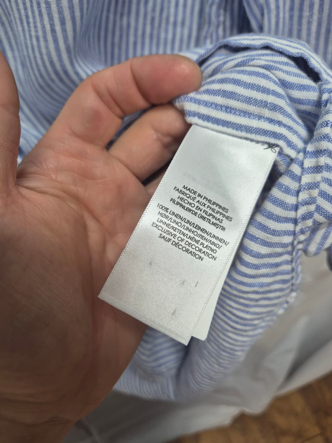 폴로 스트라이프 린넨 셔츠  상품이미지3