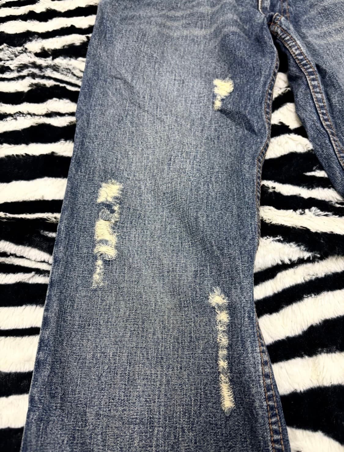Jungle Storm] Oriental Print Denim Loos 상품이미지5