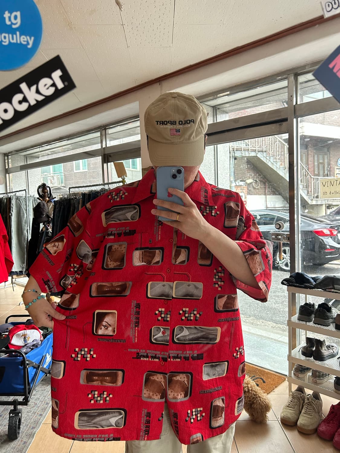 90-00‘s 로카웨어 패턴셔츠 3XL 상품이미지5