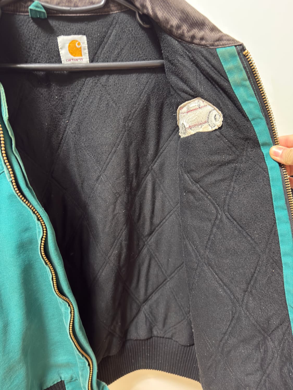 칼하트 자동차 자수 그린색 데님 자켓 상품이미지8