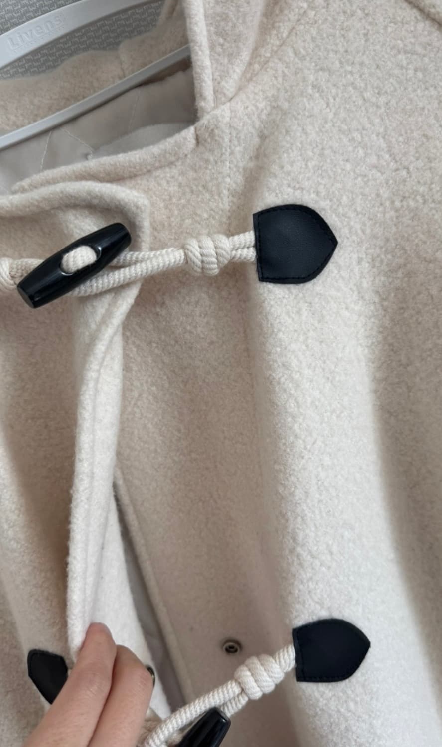 베르가못 르메르 후드 더플 코트 아이보리 상품이미지4