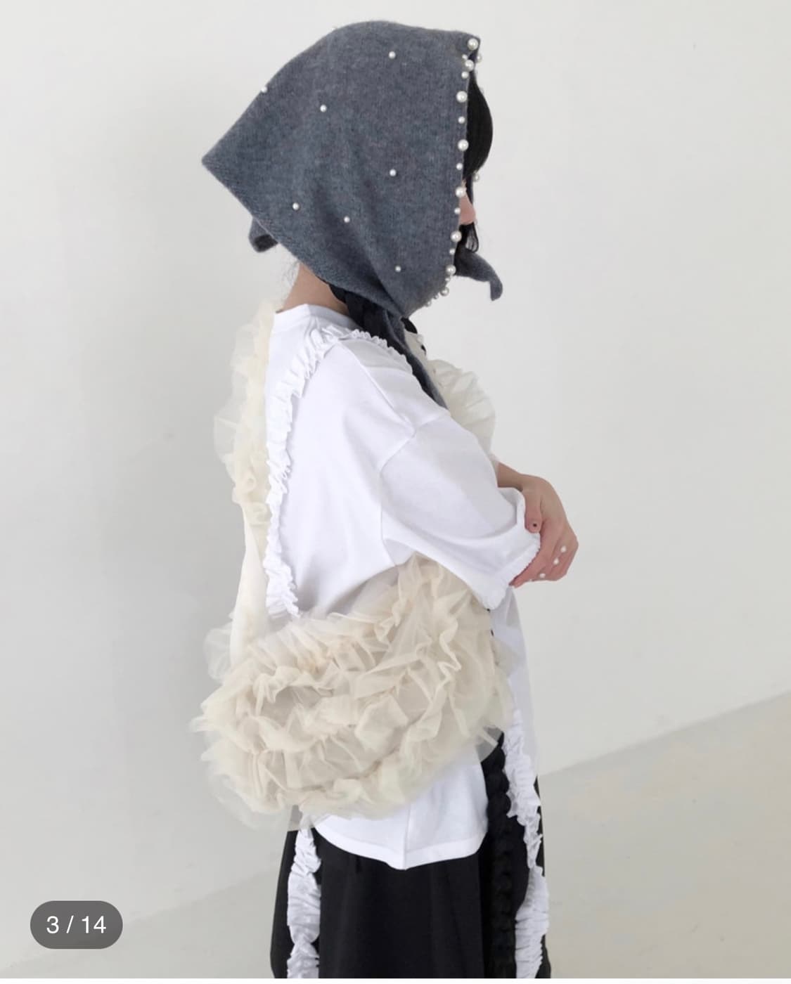 fungus 펄 니트 스카프 바라클라바 상품이미지1