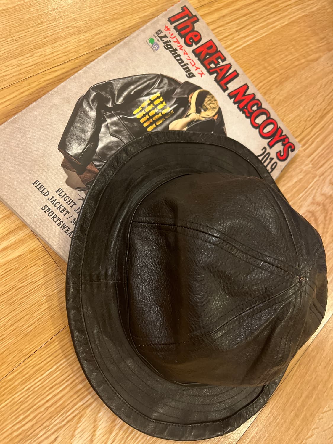 리얼맥코이 레더 헌팅 캡 상품이미지1