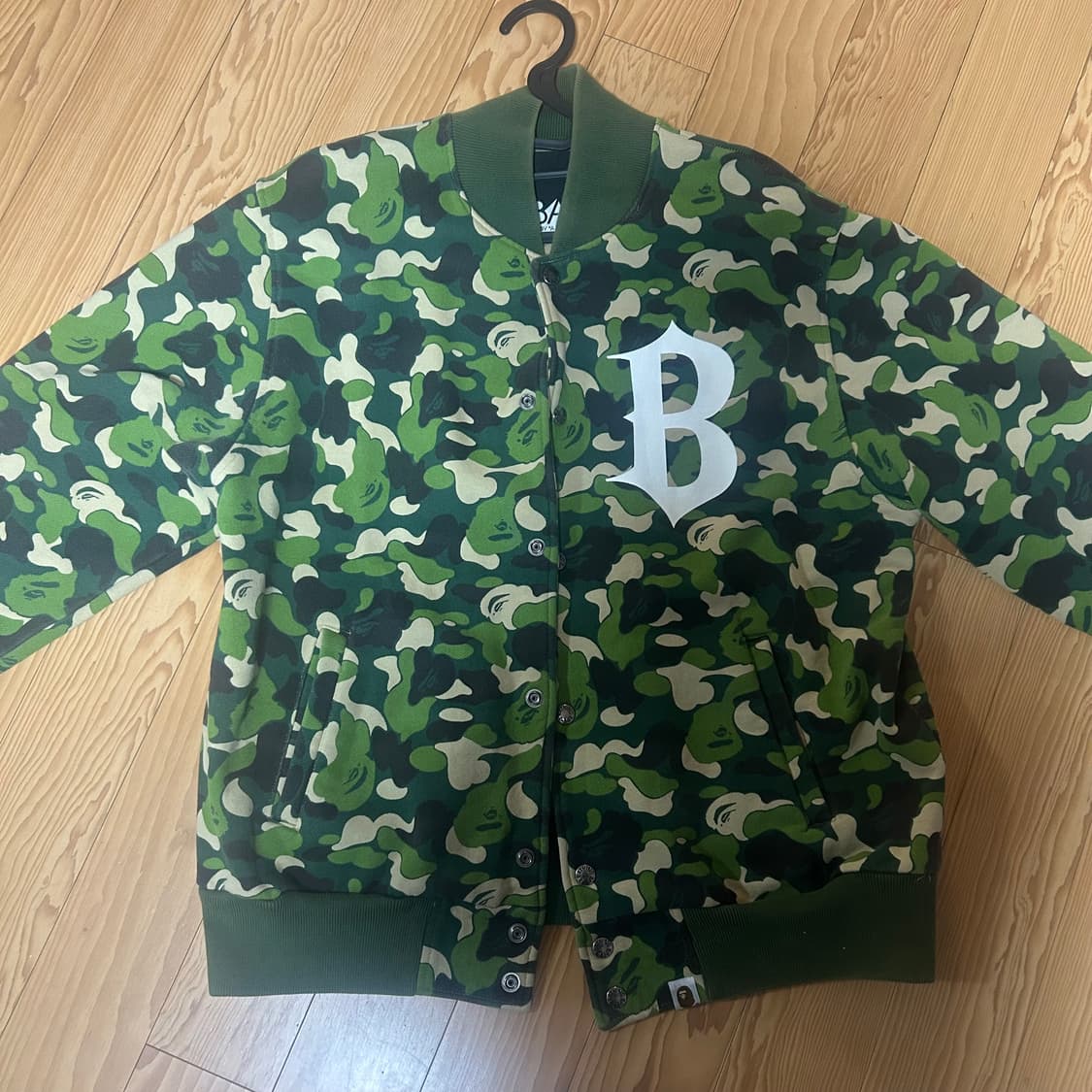 베이프 Bape camo varsity jacket M 바시티 자켓 상품이미지2