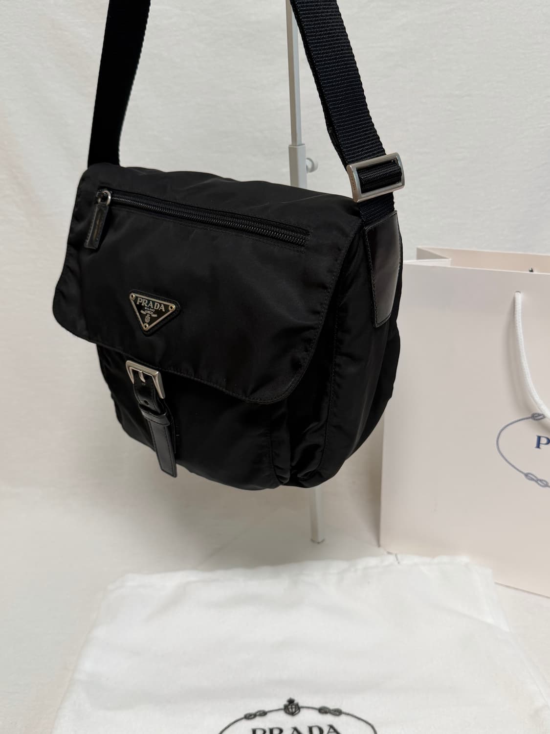 정품 프라다 포코노 나일론 메신저백 크로스백 숄더백 주우재백 상품이미지5