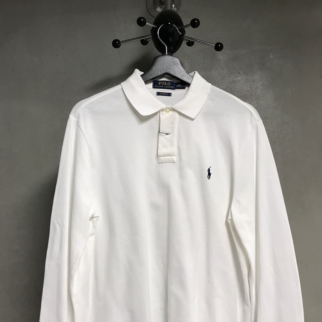 폴로 랄프로렌 PK 긴팔 카라티 화이트 M 상품이미지2