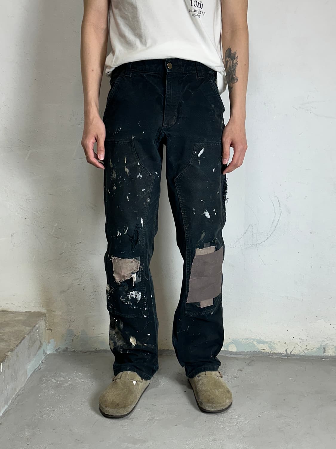 OG 칼하트 더블니 블랙 칼하트 썩블니 카펜터 상품이미지3