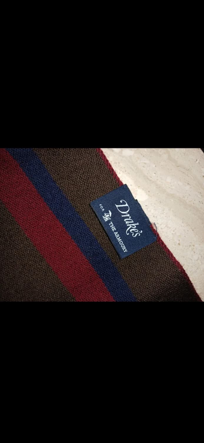 Drake's THE ARMOURY EDITION WOOL SCARF 상품이미지2