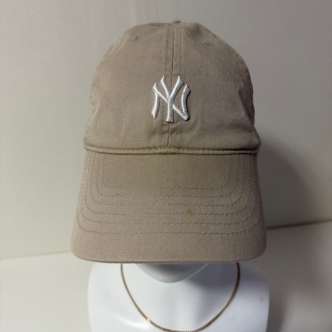 MLB 뉴욕 양키스 베이지 볼캡 상품이미지1