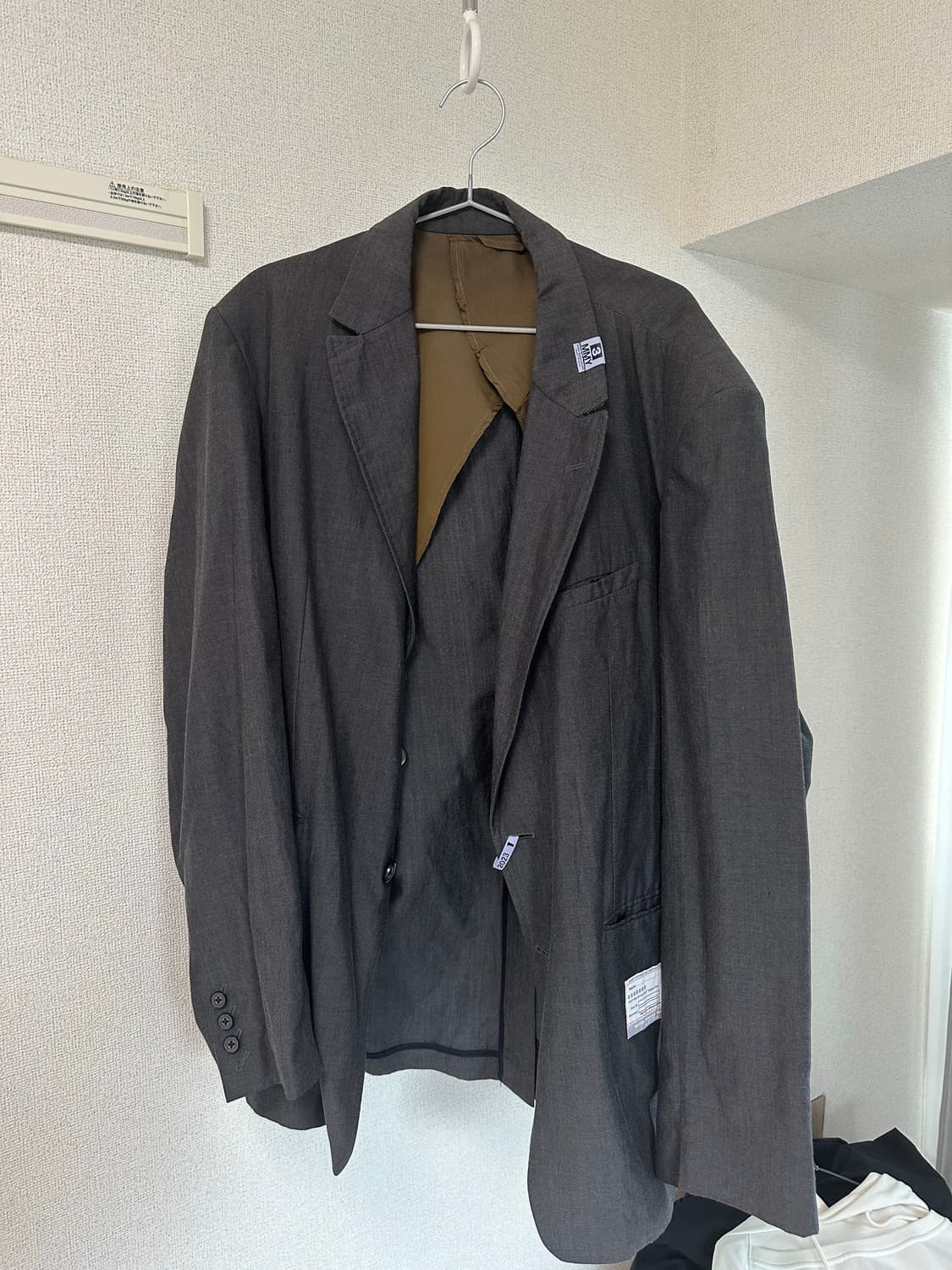 미하라야스히로 23ss light slim blazer grey 상품이미지1