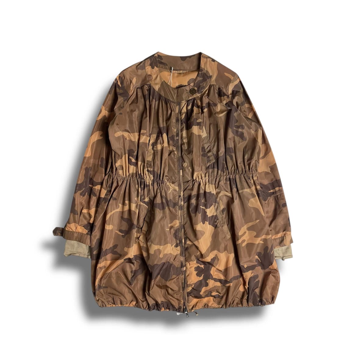 Ruzzo 셔링 밀리터리 나일론 코트 (italy)   상품이미지1