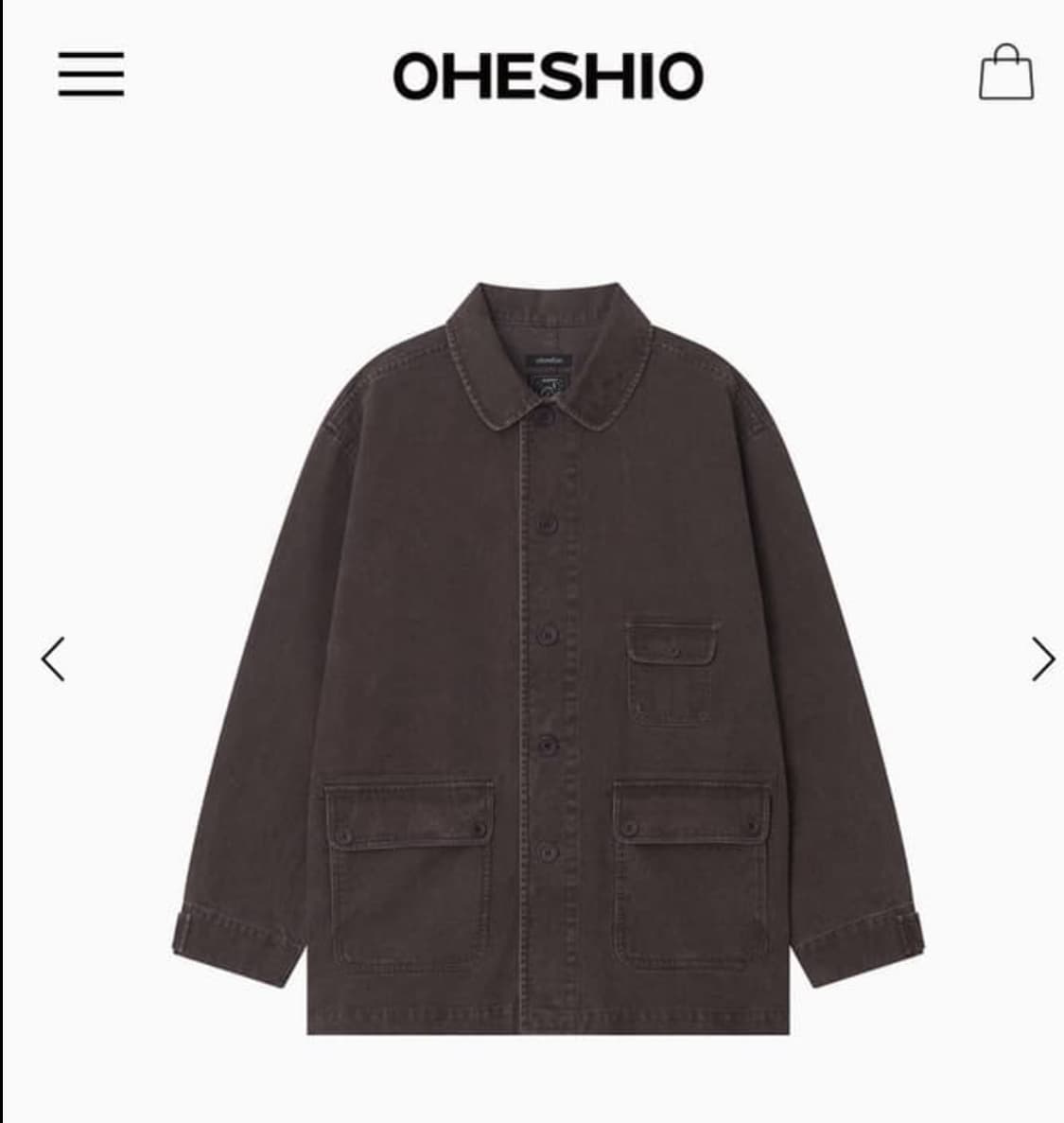 오헤시오 워싱 자켓 퍼플 상품이미지1