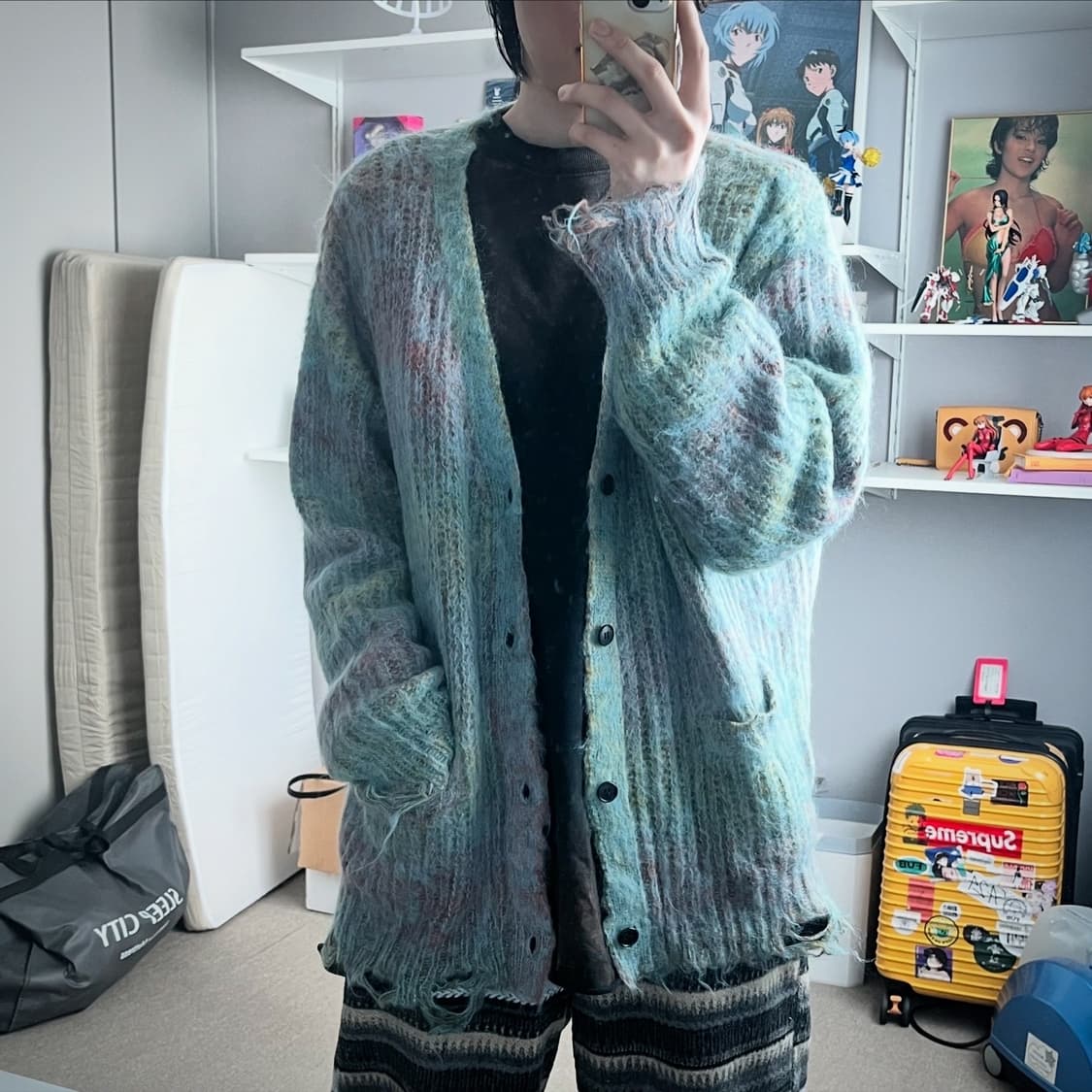 카미야 모헤어 가디건 상품이미지6