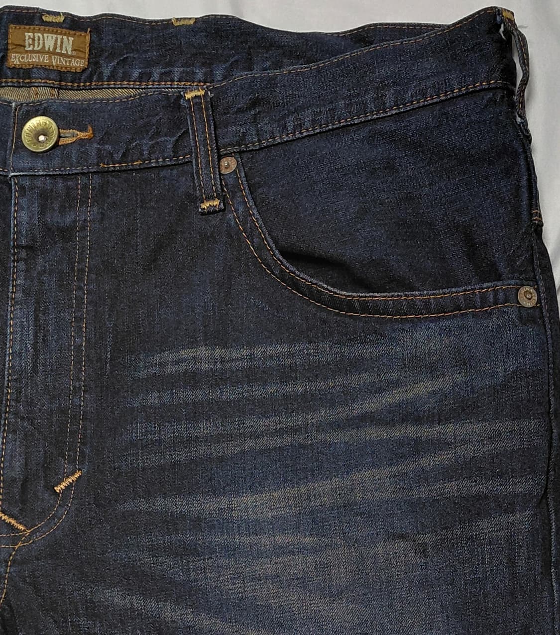 빅사이즈! [42] 에드윈 익스클루시브 빈티지 웨스턴 데님 하프 팬츠 상품이미지4