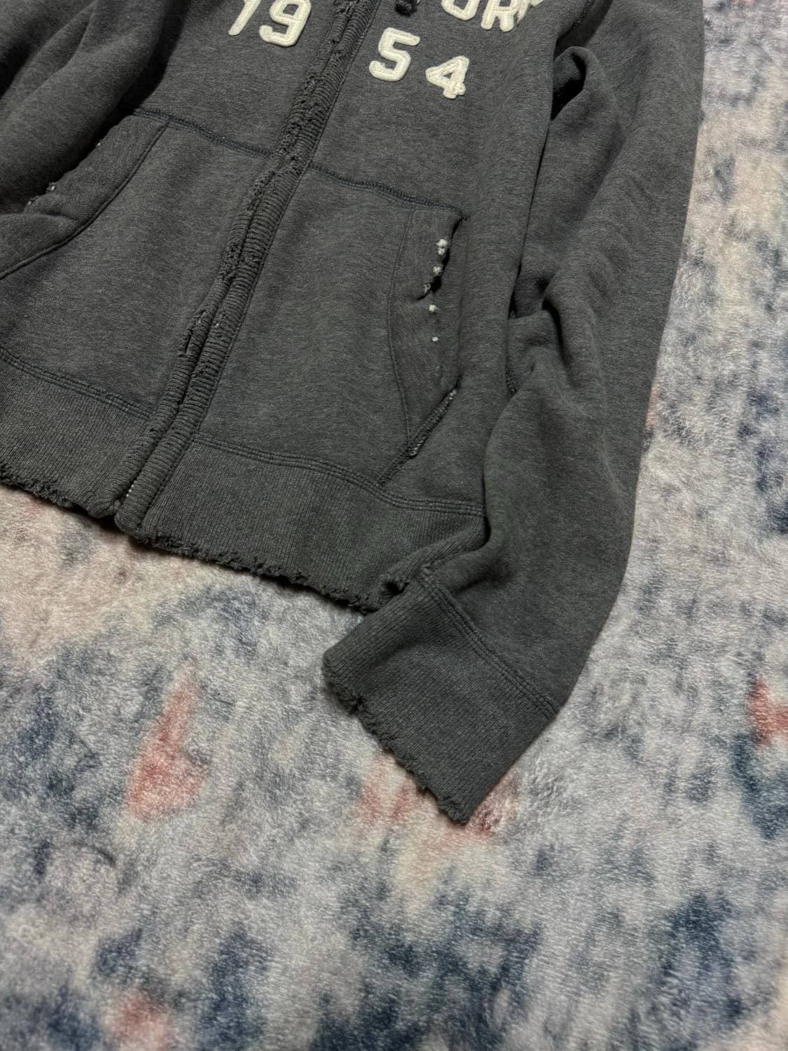 Abercrombie distressed y2k hoodie 상품이미지6