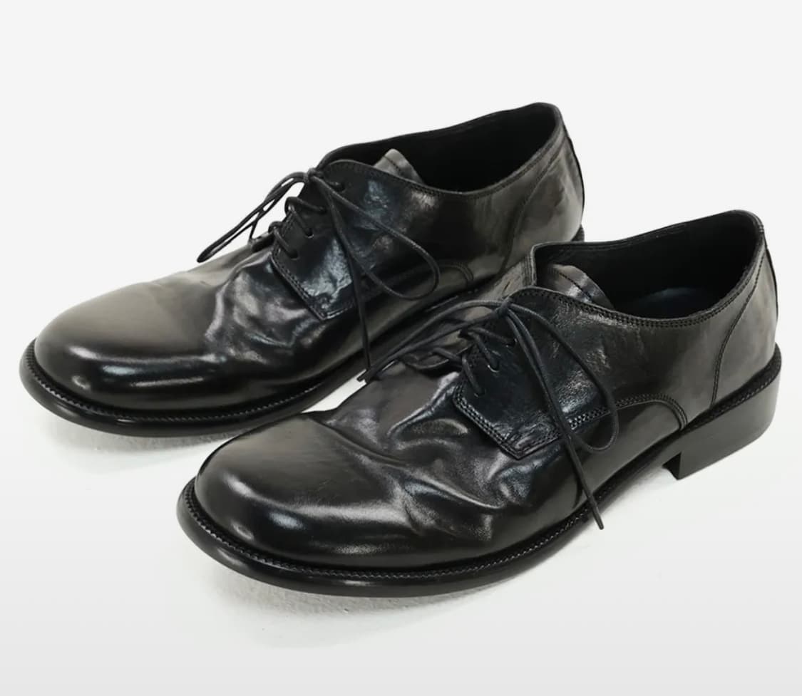 (새상품/270) 야세 홀리 홀스하이드 컴포트 더비 슈즈 블랙  상품이미지1