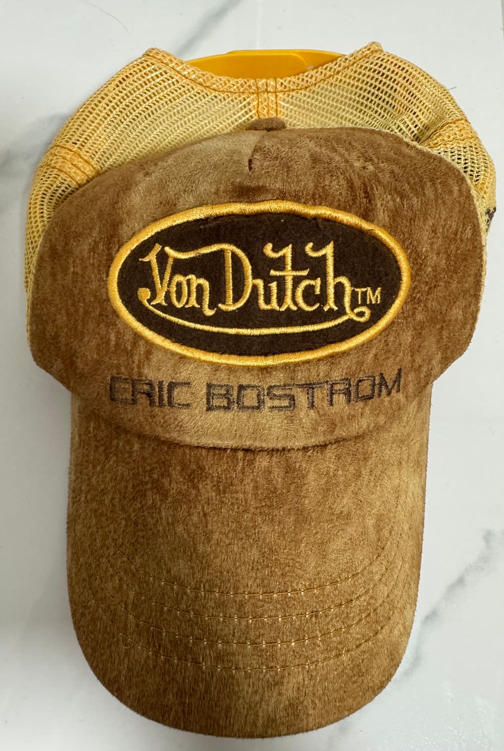 Y2K 본더치 레더 매쉬 캡 상품이미지1