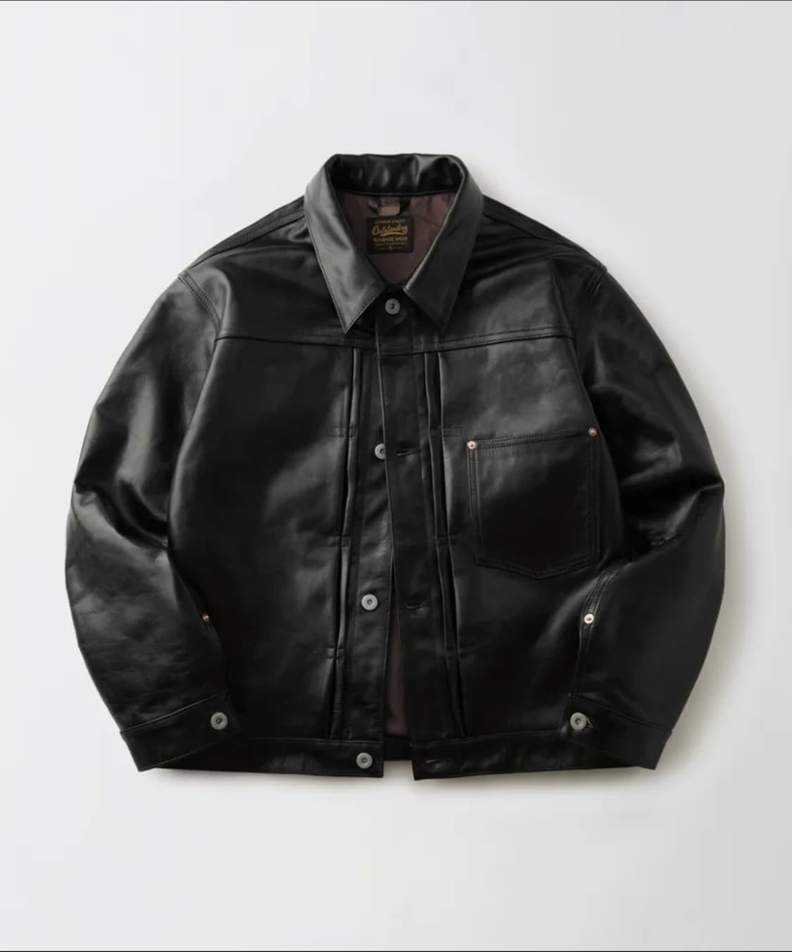 아웃스탠딩 레더 티코어 카우하이드 대전판 자켓 S 사이즈 상품이미지1