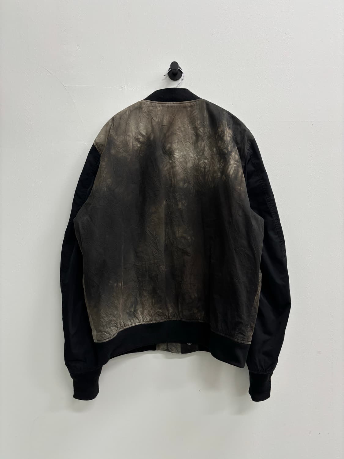 DIESEL 디젤 타입 N-78 크링클 레더 믹스 보머 자켓 상품이미지3