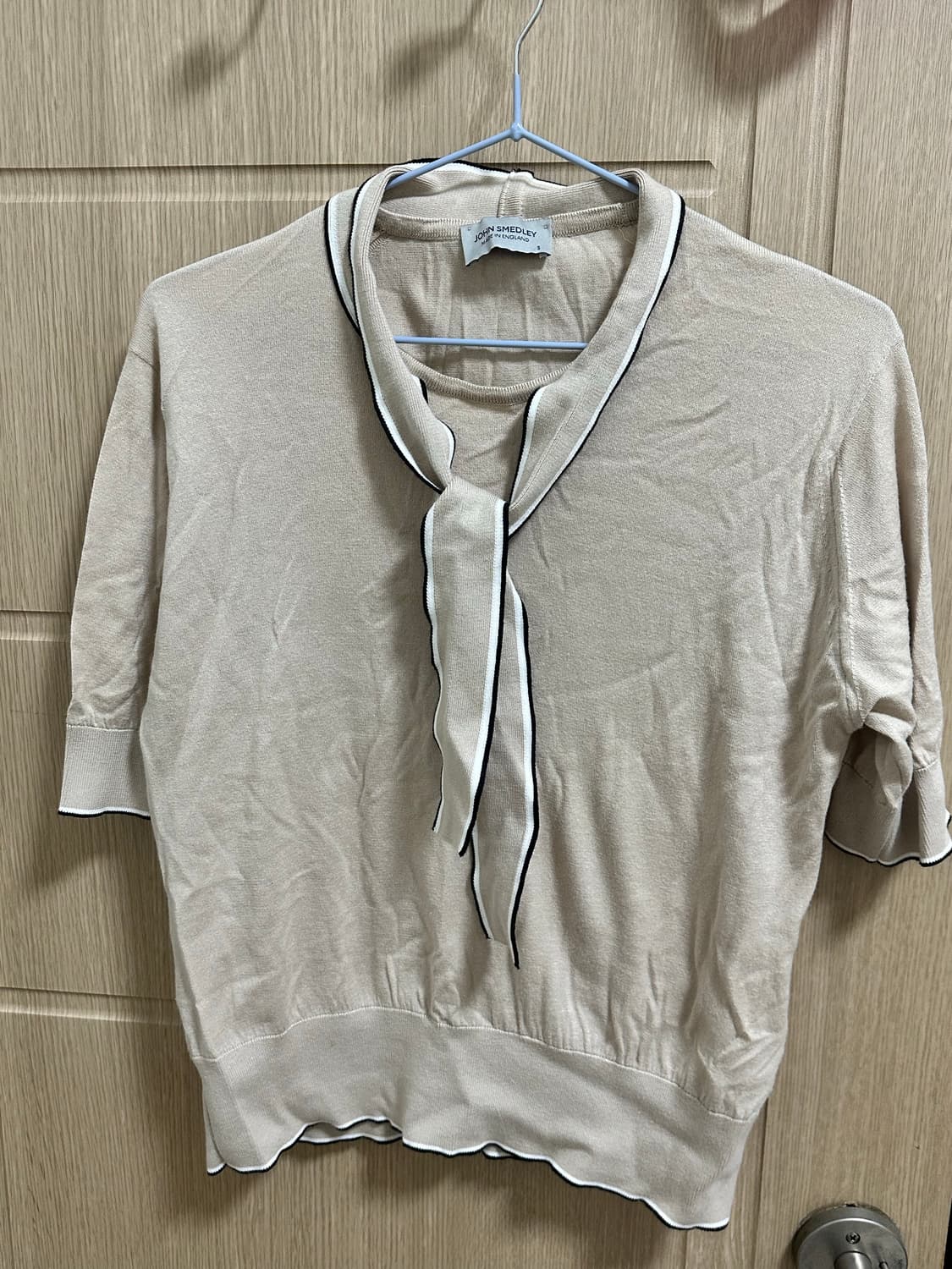 존스메들리 베이지 리본 니트 S 상품이미지3