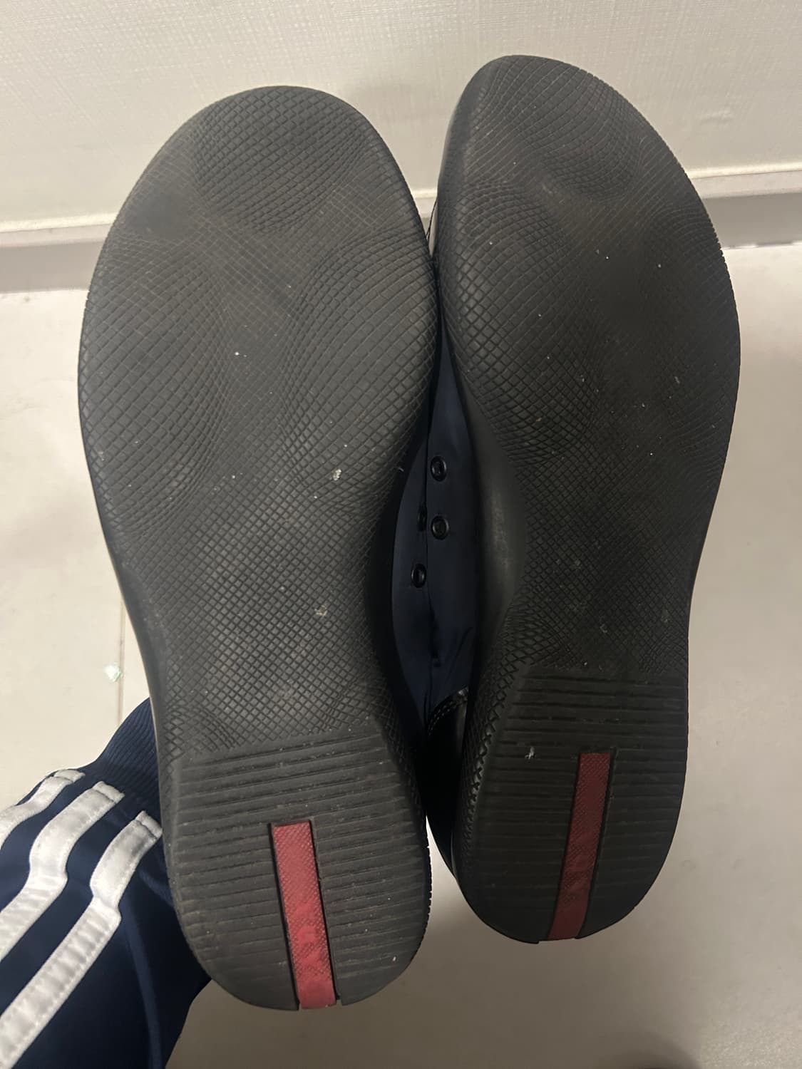 (270)프라다 스포츠 레더 나일론 메탈 로고 트레이너 스 니커즈 상품이미지2