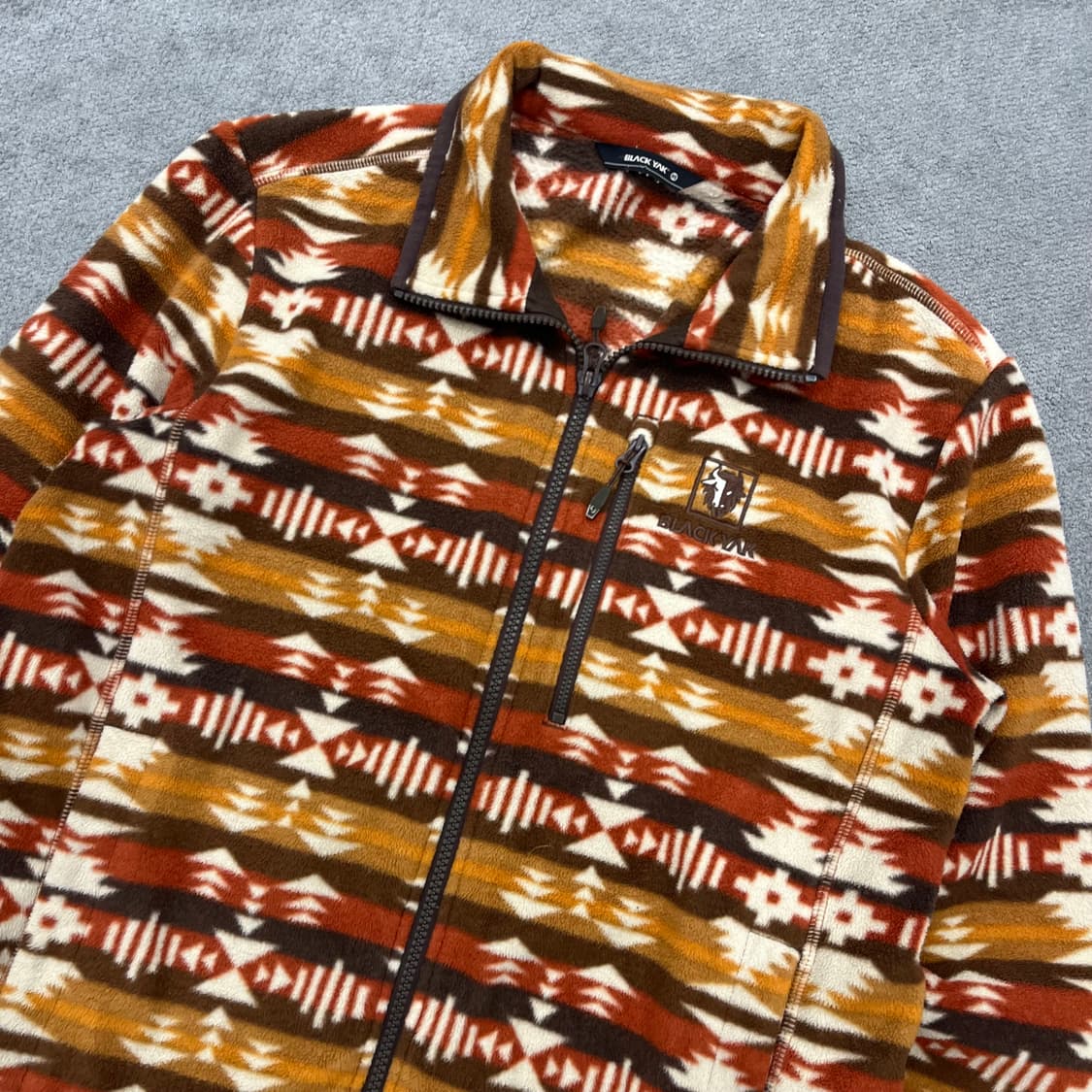 95 블랙야크 패턴 플리스 집업 상품이미지2