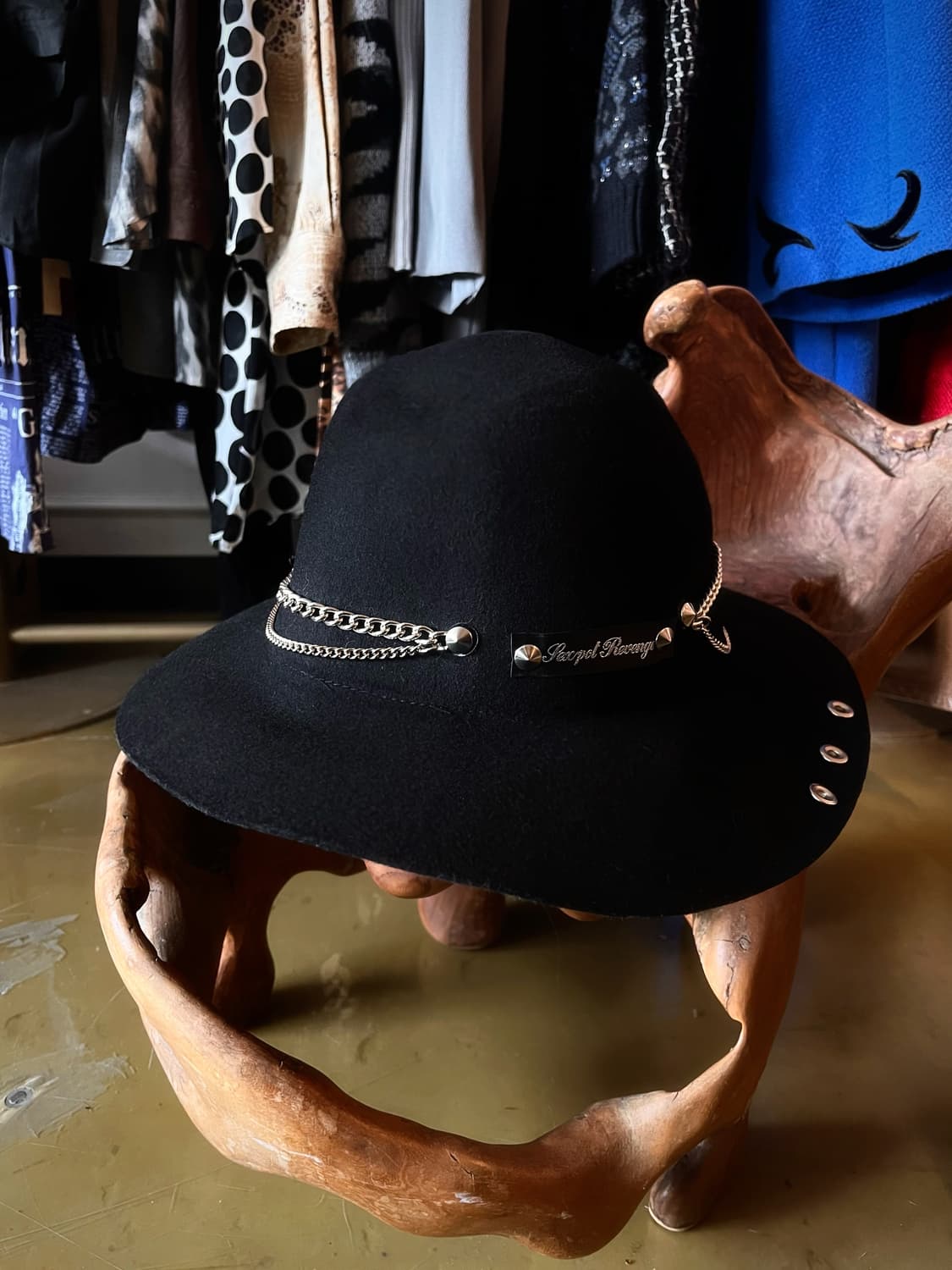 2000s Sex Pot ReVenGe Gothic Pedora Hat 상품이미지4