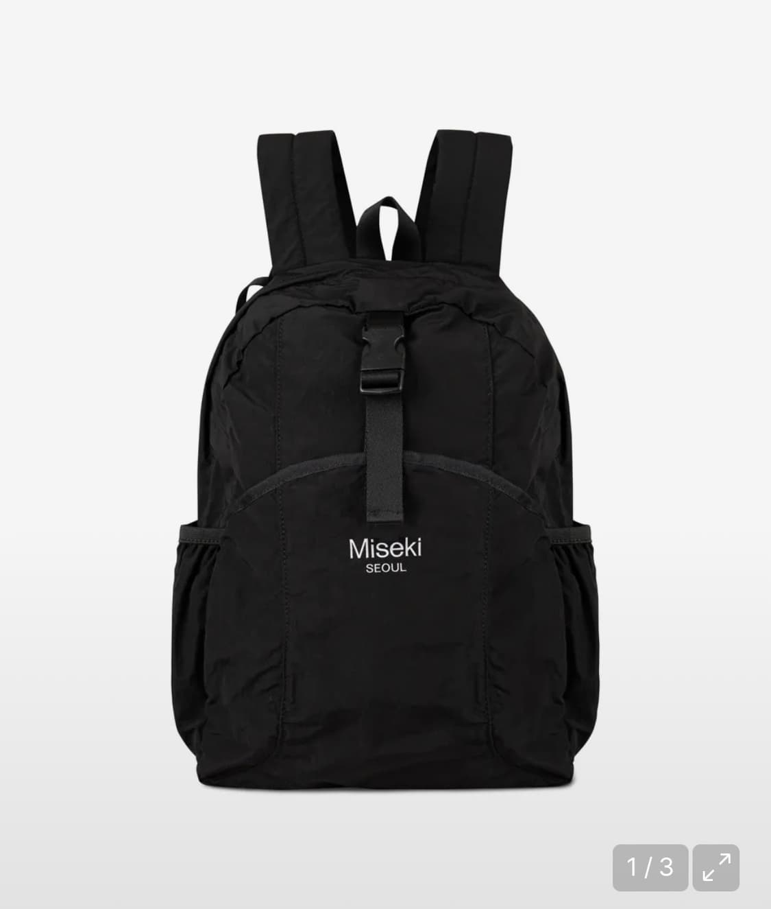 미세키 서울 로고 백팩 블랙 가방 상품이미지1