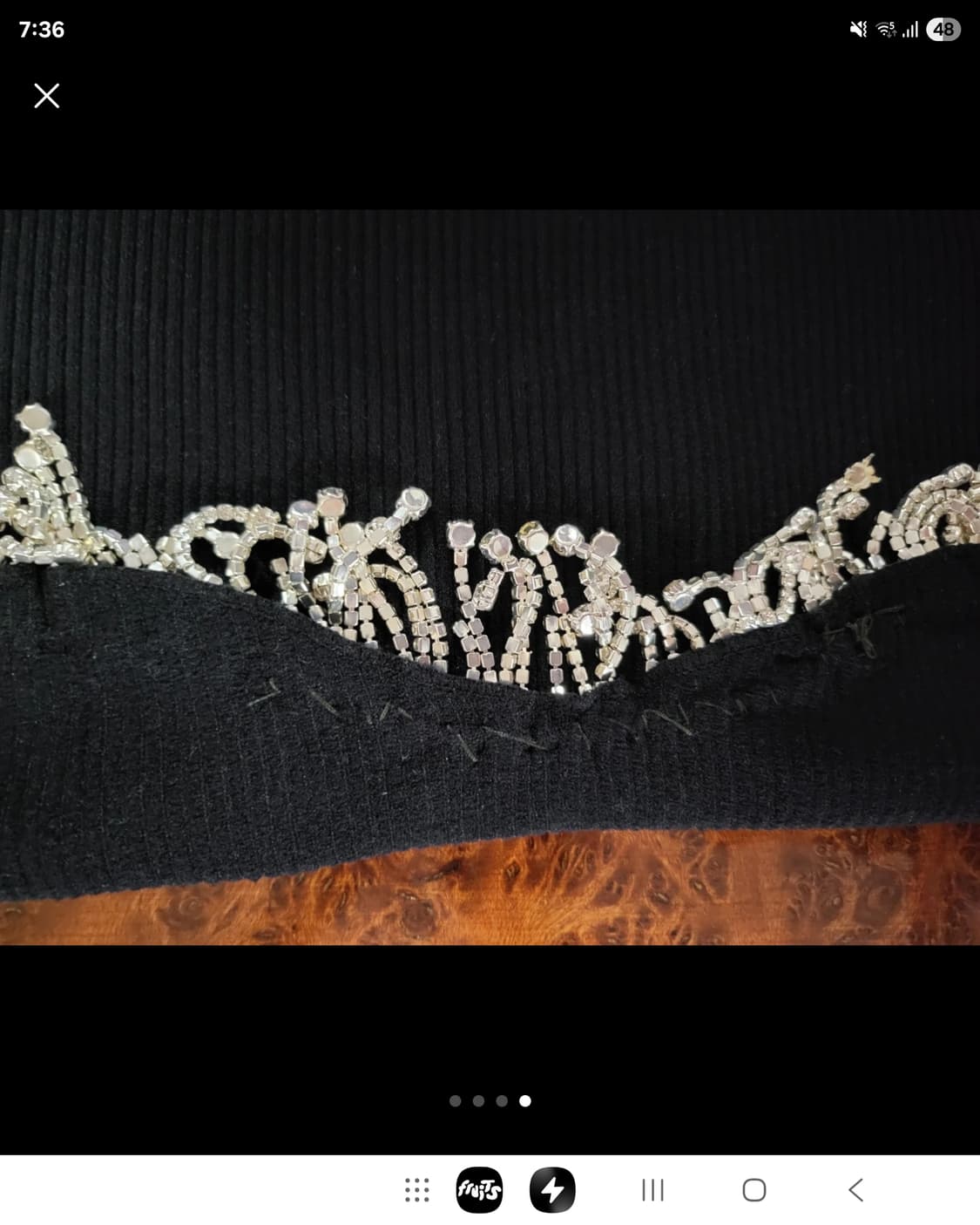 자라 쥬얼리 크롭 니트 스웨터 상품이미지7