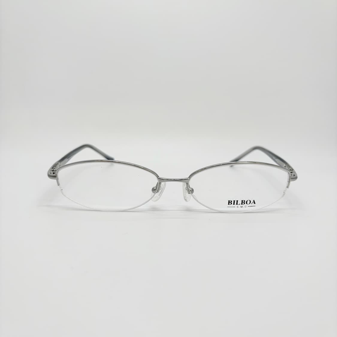 BILBOY 실버 오벌 반무테 상품이미지3