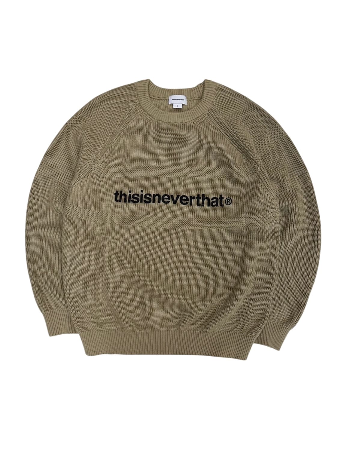 디스이즈네버댓 니트 베이지 (L)  상품이미지1