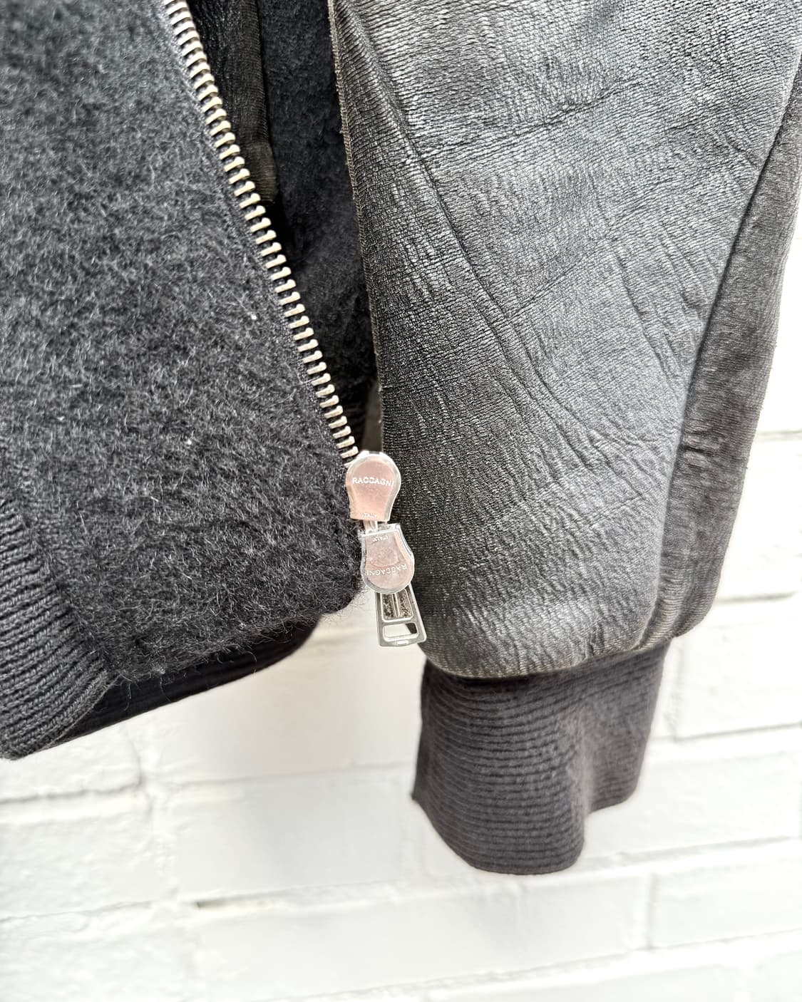 DBSS 15AW “feather to snow” 레더슬리브 봄버 상품이미지9