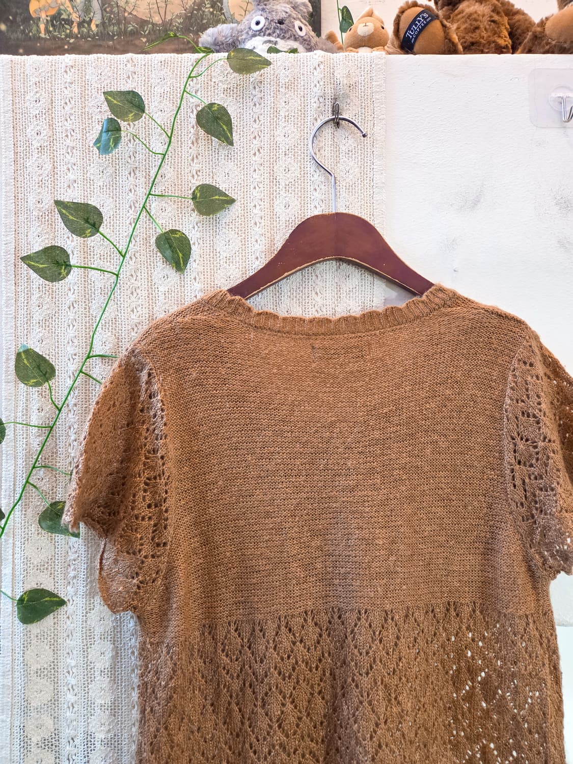 코지 반팔 니트 탑 상품이미지5