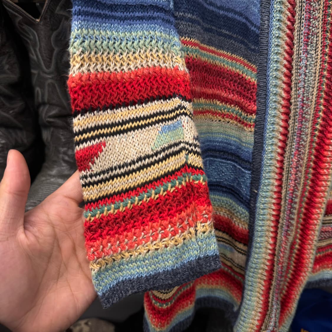 폴로 랄프로렌 신형 오픈 프론트 네이티브 패턴 니트 가디건 N48 상품이미지4