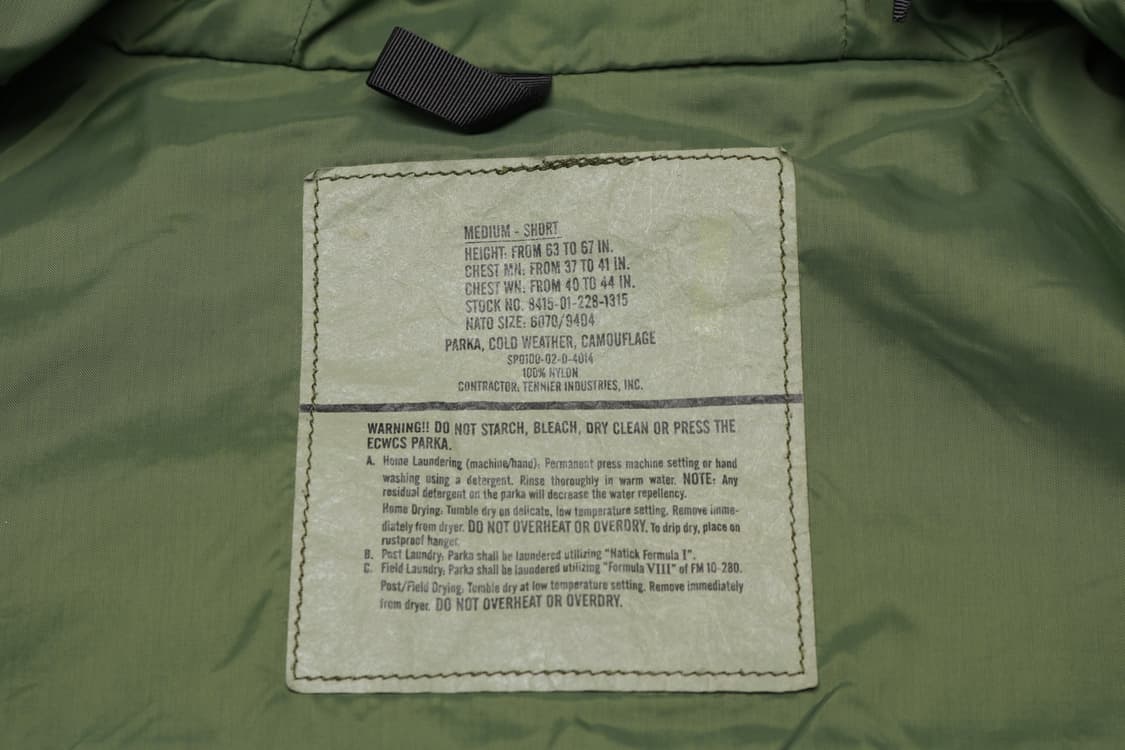 [M/S] 미군 ECWCS 1세대 우드랜드 고어텍스 자켓 상품이미지3