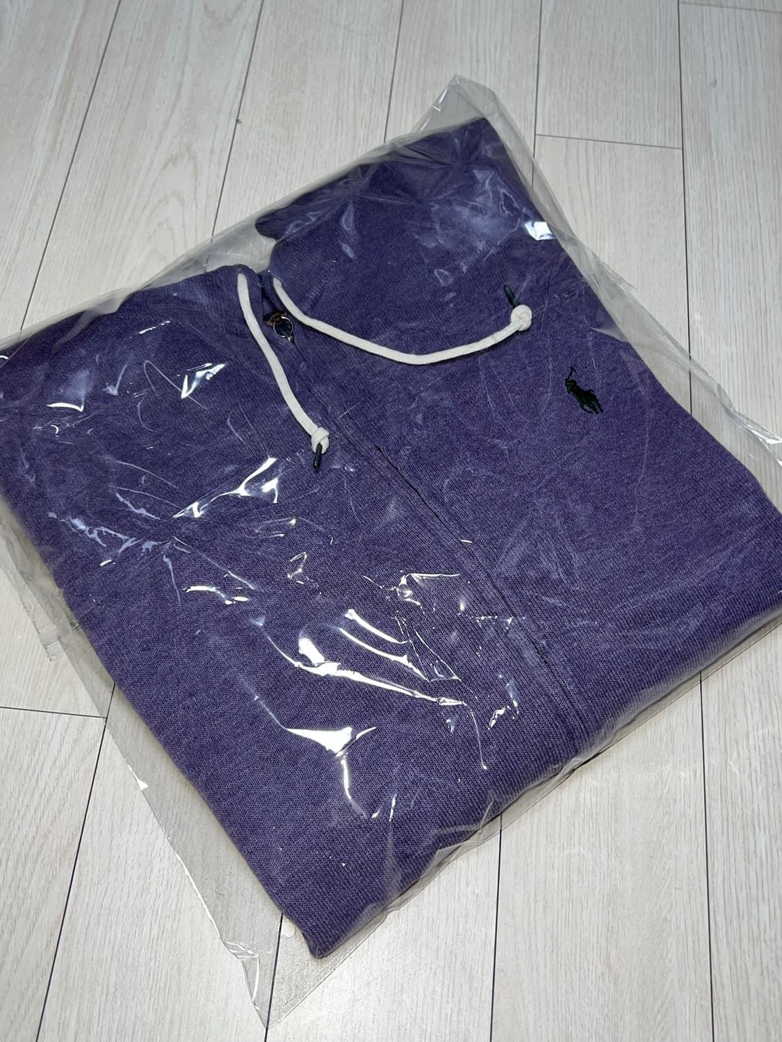 90s폴로랄프로렌포니로고코튼니트후드짚업 XL 상품이미지6