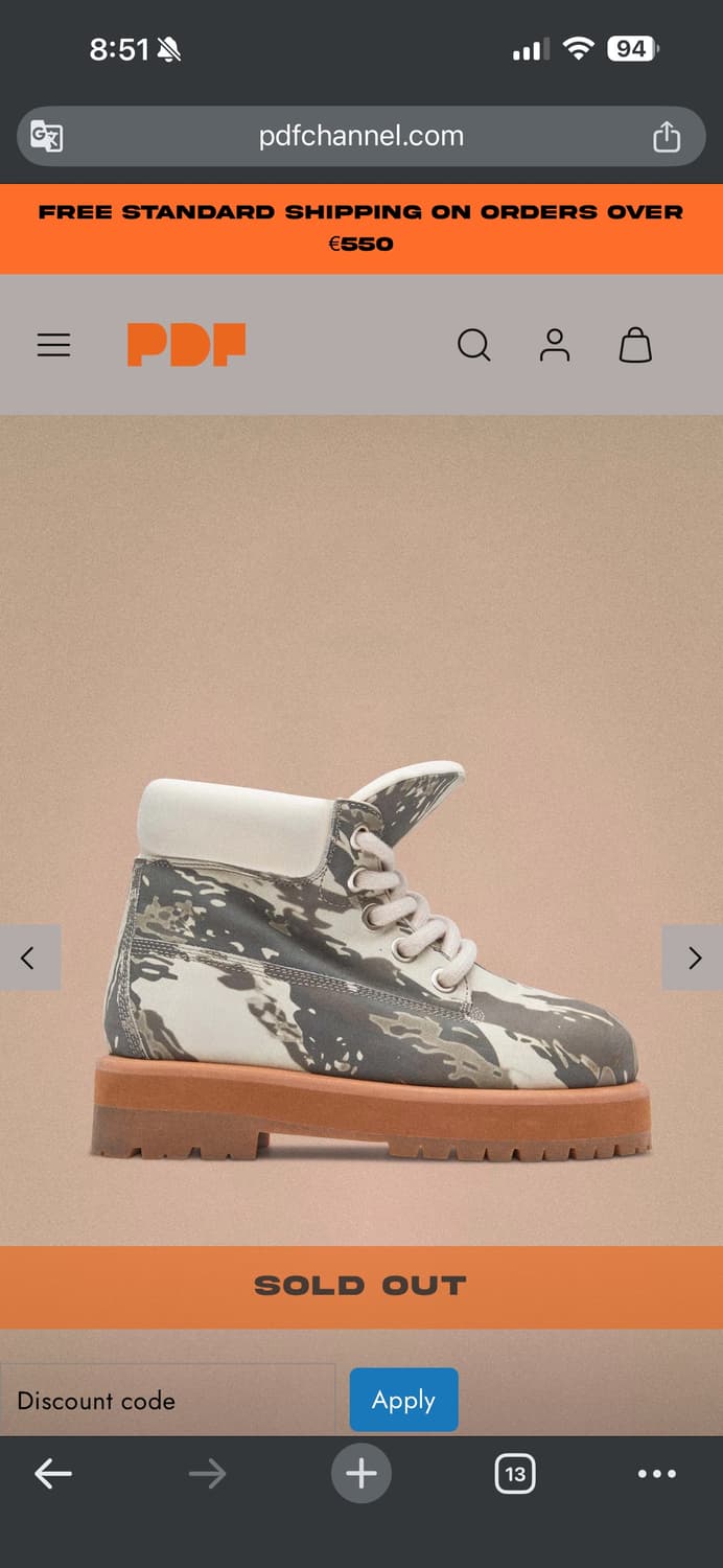 [41] pdf channel 피디에프 채널 스타라다 카모 부츠 상품이미지2