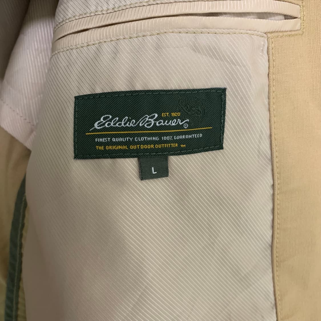 에디바우어 반 하이넥 트렌치 버튼 카고 자켓 베이지 남성 L 상품이미지5